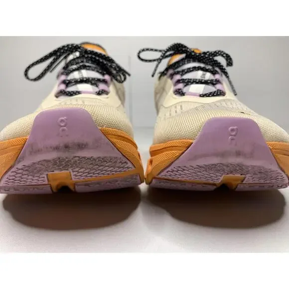 Women's ON CLOUDMONSTER Size 8.5 Fawn Turmeric Orange White Running Shoes P152 - Picture 3 of 14